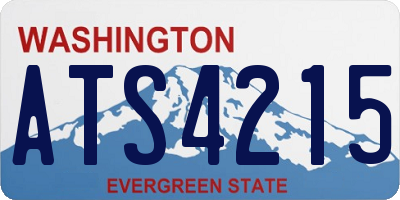 WA license plate ATS4215