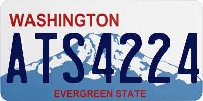 WA license plate ATS4224
