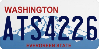 WA license plate ATS4226
