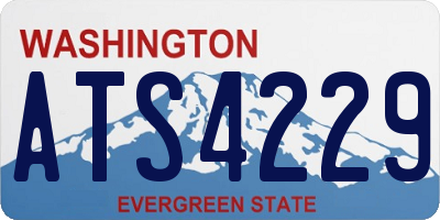 WA license plate ATS4229