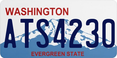 WA license plate ATS4230