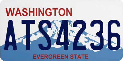WA license plate ATS4236