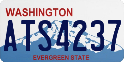 WA license plate ATS4237