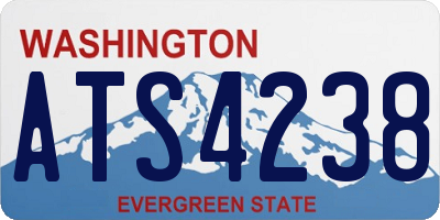 WA license plate ATS4238