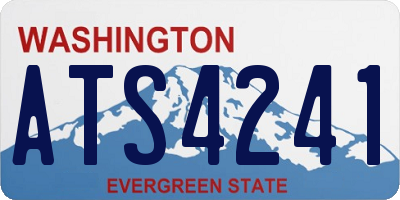 WA license plate ATS4241