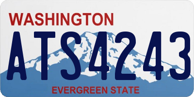 WA license plate ATS4243