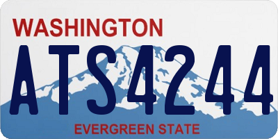 WA license plate ATS4244