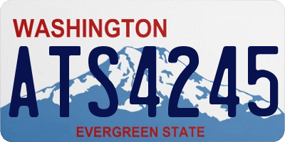 WA license plate ATS4245