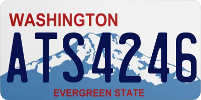 WA license plate ATS4246