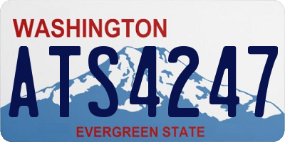 WA license plate ATS4247