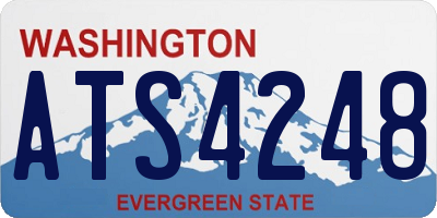 WA license plate ATS4248