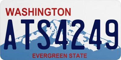 WA license plate ATS4249