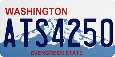 WA license plate ATS4250
