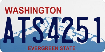 WA license plate ATS4251