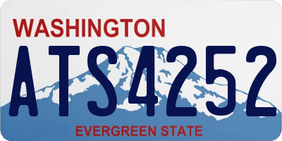 WA license plate ATS4252