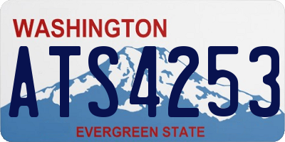 WA license plate ATS4253