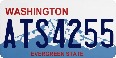 WA license plate ATS4255