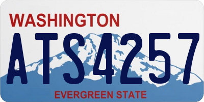 WA license plate ATS4257