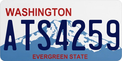 WA license plate ATS4259