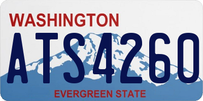 WA license plate ATS4260