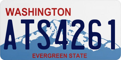 WA license plate ATS4261