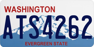 WA license plate ATS4262