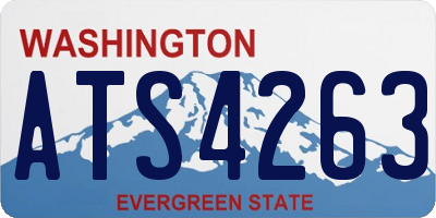 WA license plate ATS4263