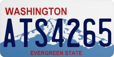 WA license plate ATS4265