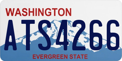 WA license plate ATS4266