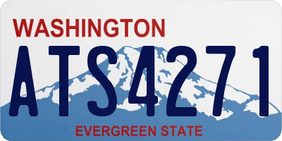 WA license plate ATS4271