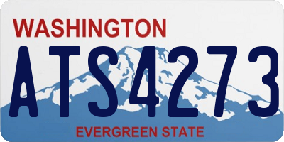 WA license plate ATS4273