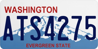 WA license plate ATS4275