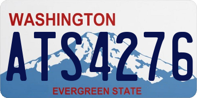 WA license plate ATS4276