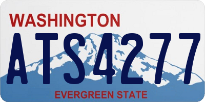 WA license plate ATS4277
