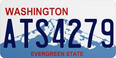 WA license plate ATS4279