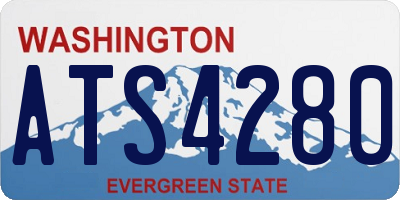 WA license plate ATS4280
