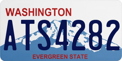 WA license plate ATS4282