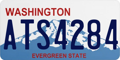 WA license plate ATS4284