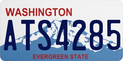 WA license plate ATS4285
