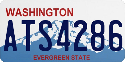 WA license plate ATS4286