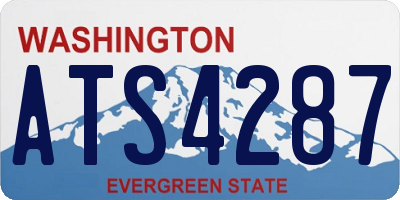 WA license plate ATS4287