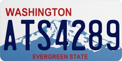 WA license plate ATS4289