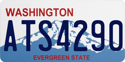 WA license plate ATS4290