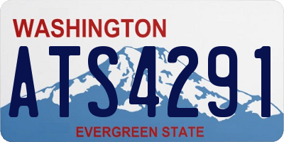 WA license plate ATS4291
