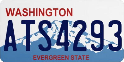 WA license plate ATS4293