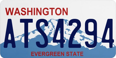 WA license plate ATS4294