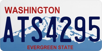 WA license plate ATS4295