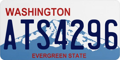 WA license plate ATS4296