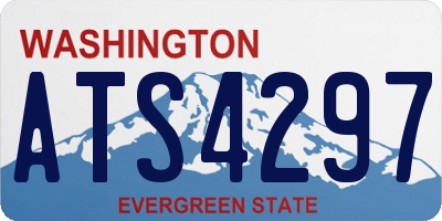 WA license plate ATS4297