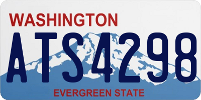 WA license plate ATS4298